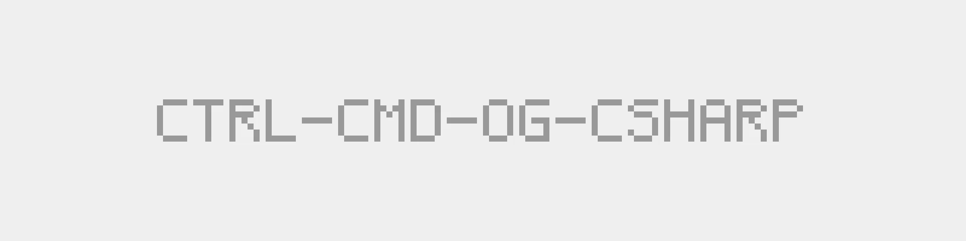 Ctrl, Cmd og C#