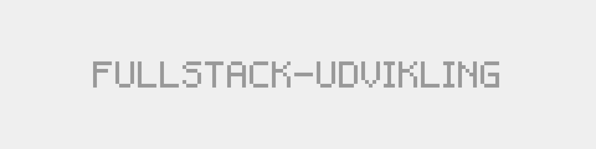 Fullstack udvikling